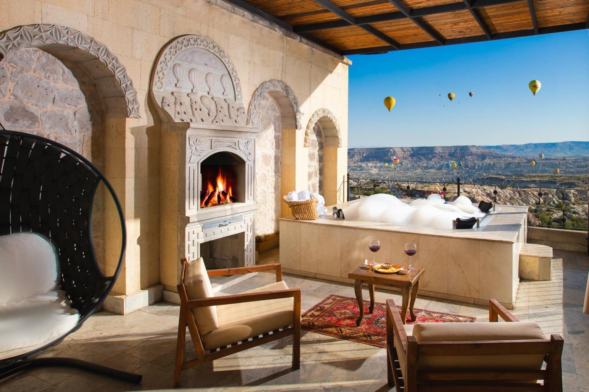 Simera In Cappadocia - Special Class - Best View Rooftop ウチヒサール エクステリア 写真